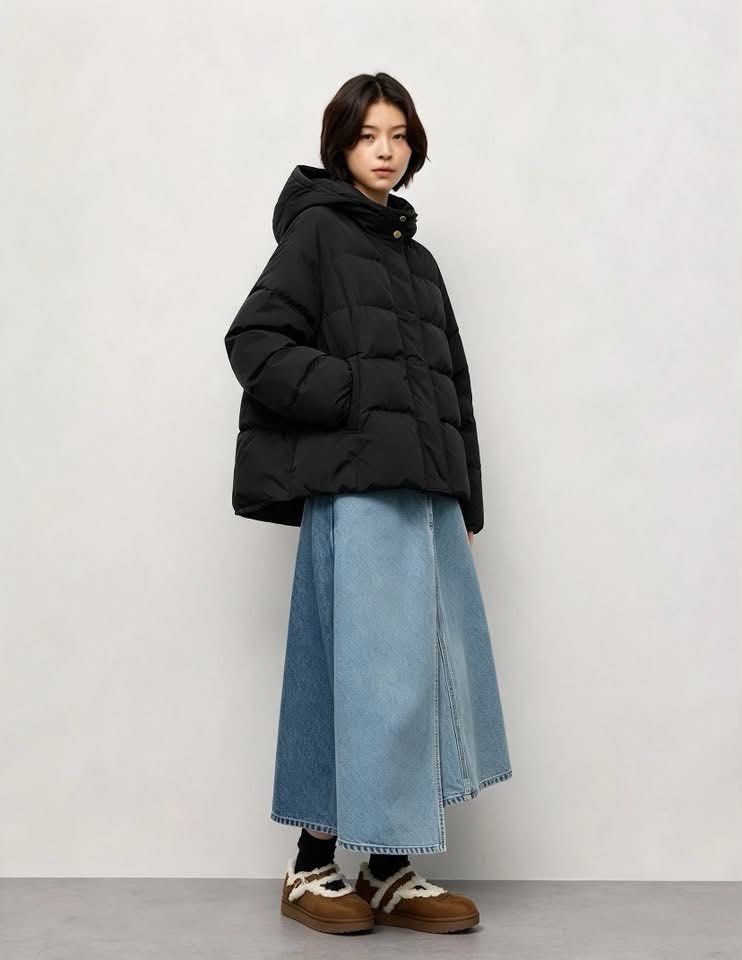 GU PADDED DOWN PUFFER (Category: Coats, Jackets and Outerwear) located in Puerto Princesa. Submitted by kelvinfabr75674 (Listing ID 1468341451, Image 1). Description: Size S 19.5 width 24 length ISSUE missing hood or fur EXCELLENT CONDITION Color rate 10📌.