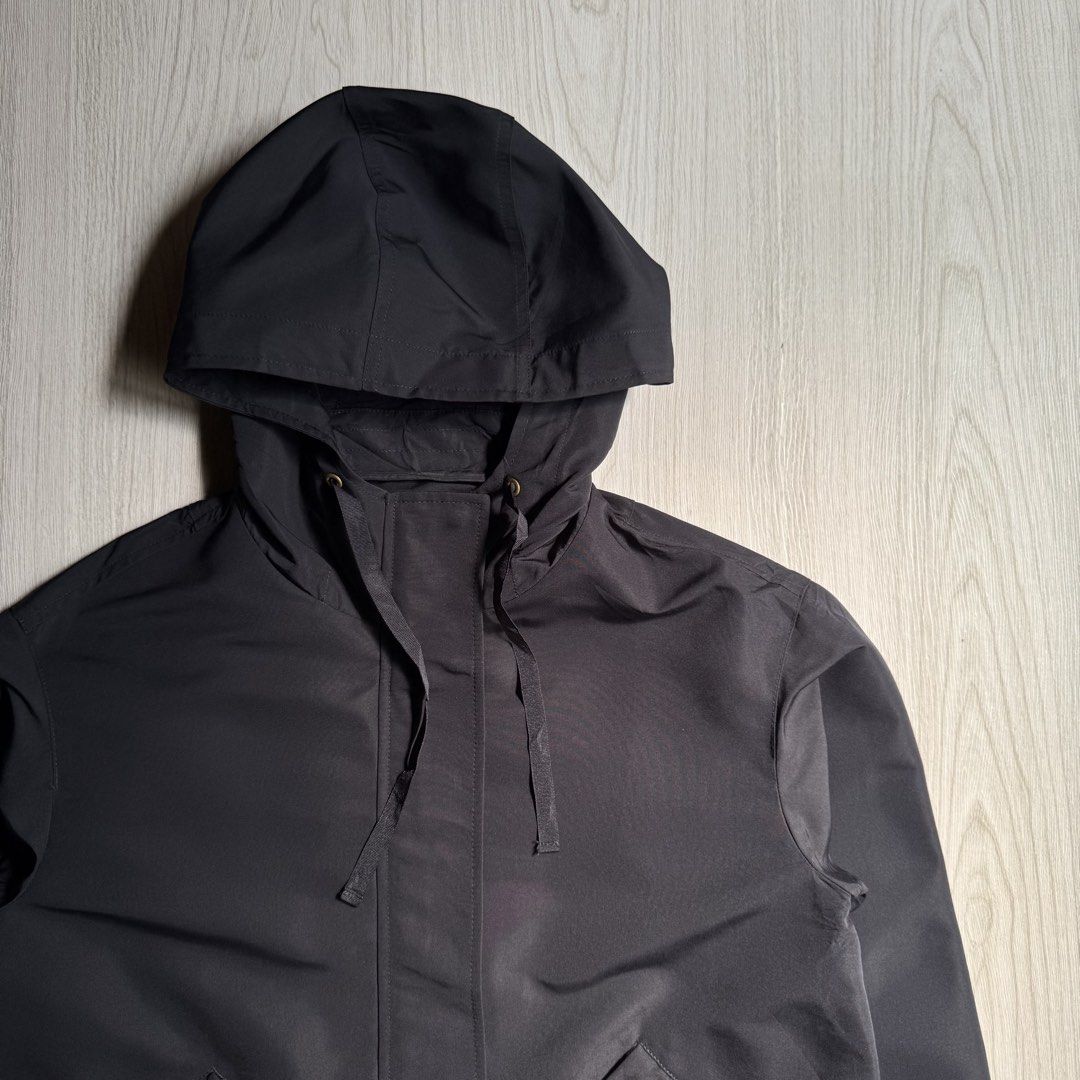 Gu Parka Jacket-Navy (Category: Coats, Jackets and Outerwear) located in Zamboanga. Submitted by rustic.rev (Listing ID 1468383799, Image 2). Description: GU Navy Parka Jacket Like new condition Tagged: M Actual Measurements: Pit to pit: 21.5” Length: 25” Shoulders: 19.5” Sleeves length: 20.5”.