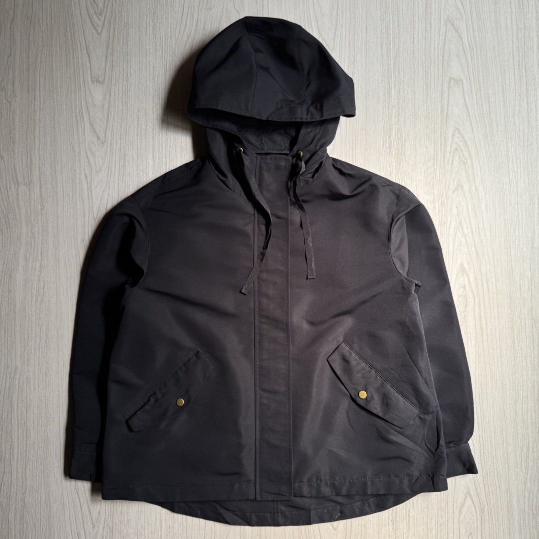 Gu Parka Jacket-Navy (Category: Coats, Jackets and Outerwear) located in Zamboanga. Submitted by rustic.rev (Listing ID 1468383799, Image 1). Description: GU Navy Parka Jacket Like new condition Tagged: M Actual Measurements: Pit to pit: 21.5” Length: 25” Shoulders: 19.5” Sleeves length: 20.5”.