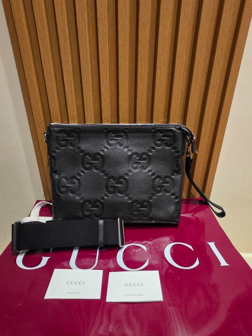 Gucci Clutch and Messenger Bag (Category: Luxury Bags & Wallets) located in Manila. Submitted by iantrepreneuer (Listing ID 1468310192, Image 1). Description: Gucci Bag Like New With Paper Bag, Box, Dust bag and cards Local AD: Edsa Shangrila Mall Boutique Year 2025.