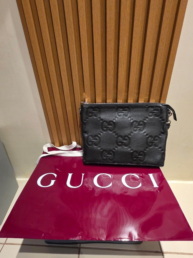 Gucci Clutch and Messenger Bag (Category: Luxury Bags & Wallets) located in Manila. Submitted by iantrepreneuer (Listing ID 1468310192, Image 2). Description: Gucci Bag Like New With Paper Bag, Box, Dust bag and cards Local AD: Edsa Shangrila Mall Boutique Year 2025.