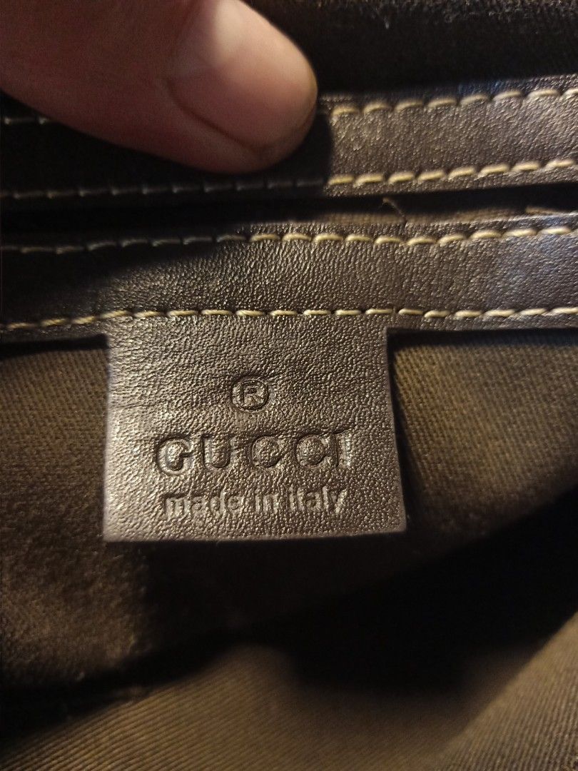 Gucci sling bag (Category: Luxury Bags & Wallets) located in Iloilo. Submitted by ukaynizoee (Listing ID 1468429422, Image 2). Description: preloved bags but we'll loved pm is the key negotiable.
