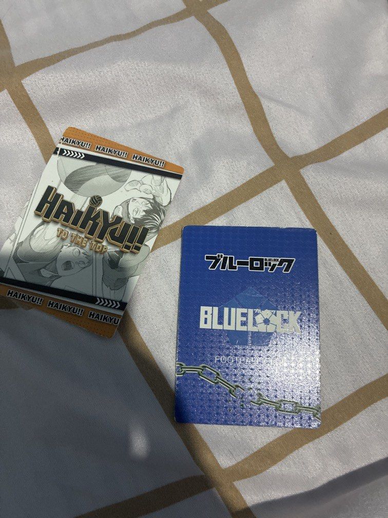 Haikyu - Bluelock Set Card (Category: Card Packs) located in Llanera. Submitted by sellerfanfic (Listing ID 1468288626, Image 3). Description: set of 2 ohira from haikyu and wanima from bluelock with freebies.