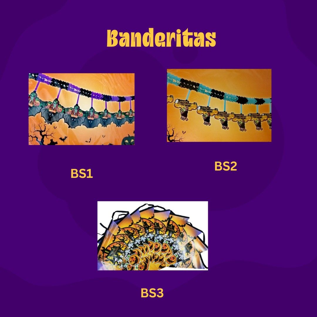 Halloween Banderitas (Category: Looking For) located in Manila. Submitted by msathenaa (Listing ID 1468286355, Image 1). Description: HALLOWEEN DECOR AVAILABLE!!! 🎃Halloween Banners 🎃Halloween Banderitas 🎃Halloween Foil Set 🎃Witch hat 🎃Glowing Wand Sticks 🎃Pumpkin Basket 🎃Glowing Pumpkin Headband 🎃Foil Curtain 🎃Balloons 🎃Spiderweb Spiders Bats BS1 BS2 - 100 BS3 - 50 Shop now! PM for inquiries.