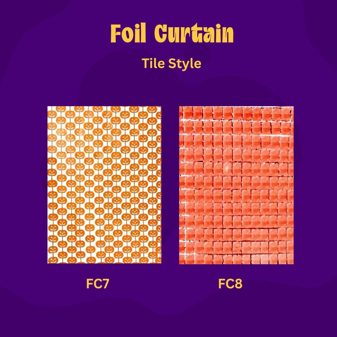 Halloween Foil Curtain (Category: Looking For) located in Manila. Submitted by msathenaa (Listing ID 1468285301, Image 3). Description: HALLOWEEN DECOR AVAILABLE!!! 🎃Halloween Banners 🎃Halloween Banderitas 🎃Halloween Foil Set 🎃Witch hat 🎃Glowing Wand Sticks 🎃Pumpkin Basket 🎃Glowing Pumpkin Headband 🎃Foil Curtain 🎃Balloons 🎃Spiderweb Spiders Bats FC1 FC2 FC3 FC4 FC8 FC9 - 70 FC5 FC6 - 100 Shop now! PM for inquiries.