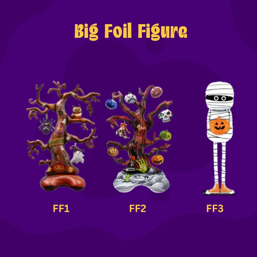 Halloween Foil Figure Stand (Category: Looking For) located in Manila. Submitted by msathenaa (Listing ID 1468286042, Image 1). Description: HALLOWEEN DECOR AVAILABLE!!! 🎃Halloween Banners 🎃Halloween Banderitas 🎃Halloween Foil Set 🎃Witch hat 🎃Glowing Wand Sticks 🎃Pumpkin Basket 🎃Glowing Pumpkin Headband 🎃Foil Curtain 🎃Balloons 🎃Spiderweb Spiders Bats FF1 FF2 - 200 FF3 -150 Shop now! PM for inquiries.