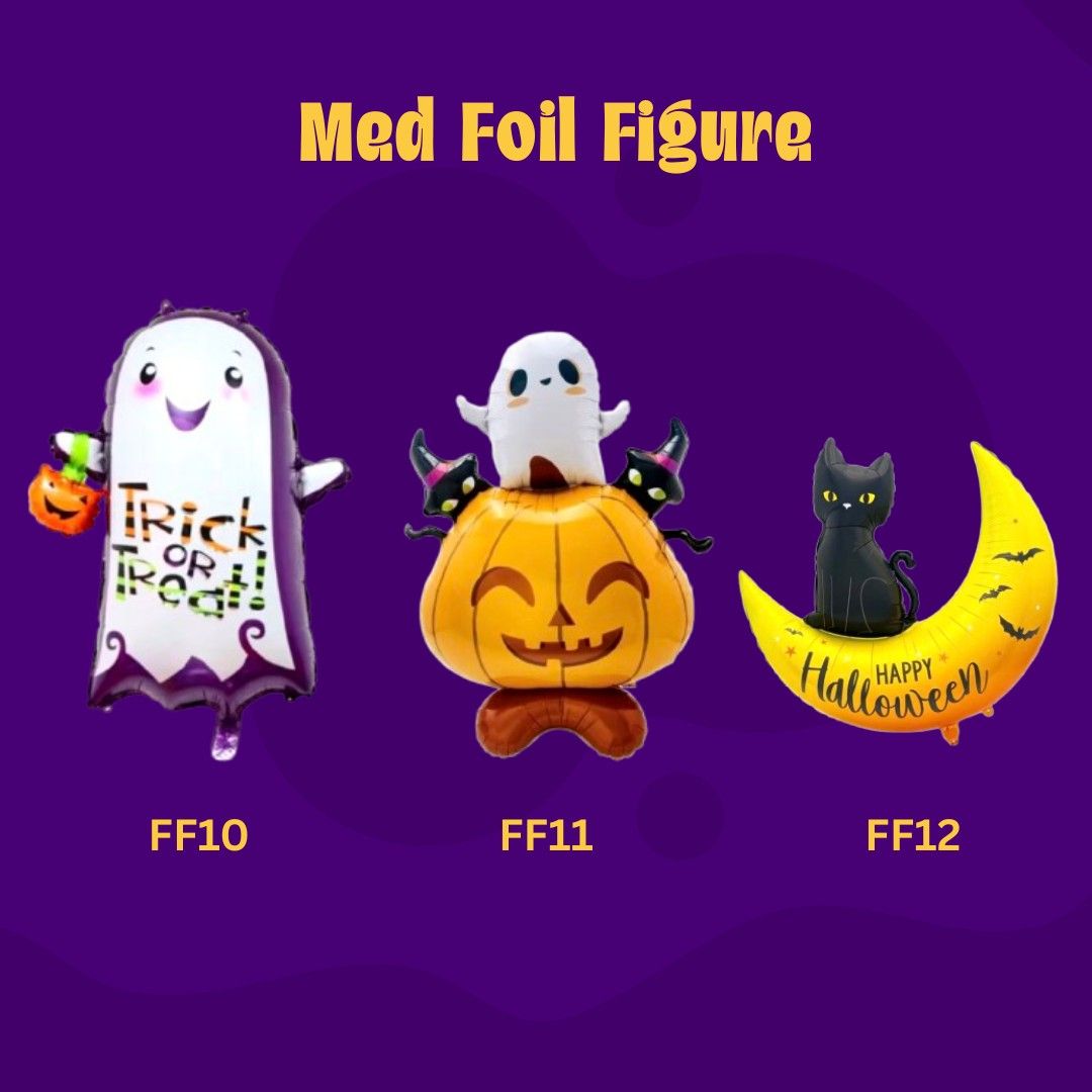 Halloween Med Foil Figure (Category: Looking For) located in Manila. Submitted by msathenaa (Listing ID 1468285839, Image 3). Description: HALLOWEEN DECOR AVAILABLE!!! 🎃Halloween Banners 🎃Halloween Banderitas 🎃Halloween Foil Set 🎃Witch hat 🎃Glowing Wand Sticks 🎃Pumpkin Basket 🎃Glowing Pumpkin Headband 🎃Foil Curtain 🎃Balloons 🎃Spiderweb Spiders Bats Shop now! PM for inquiries.