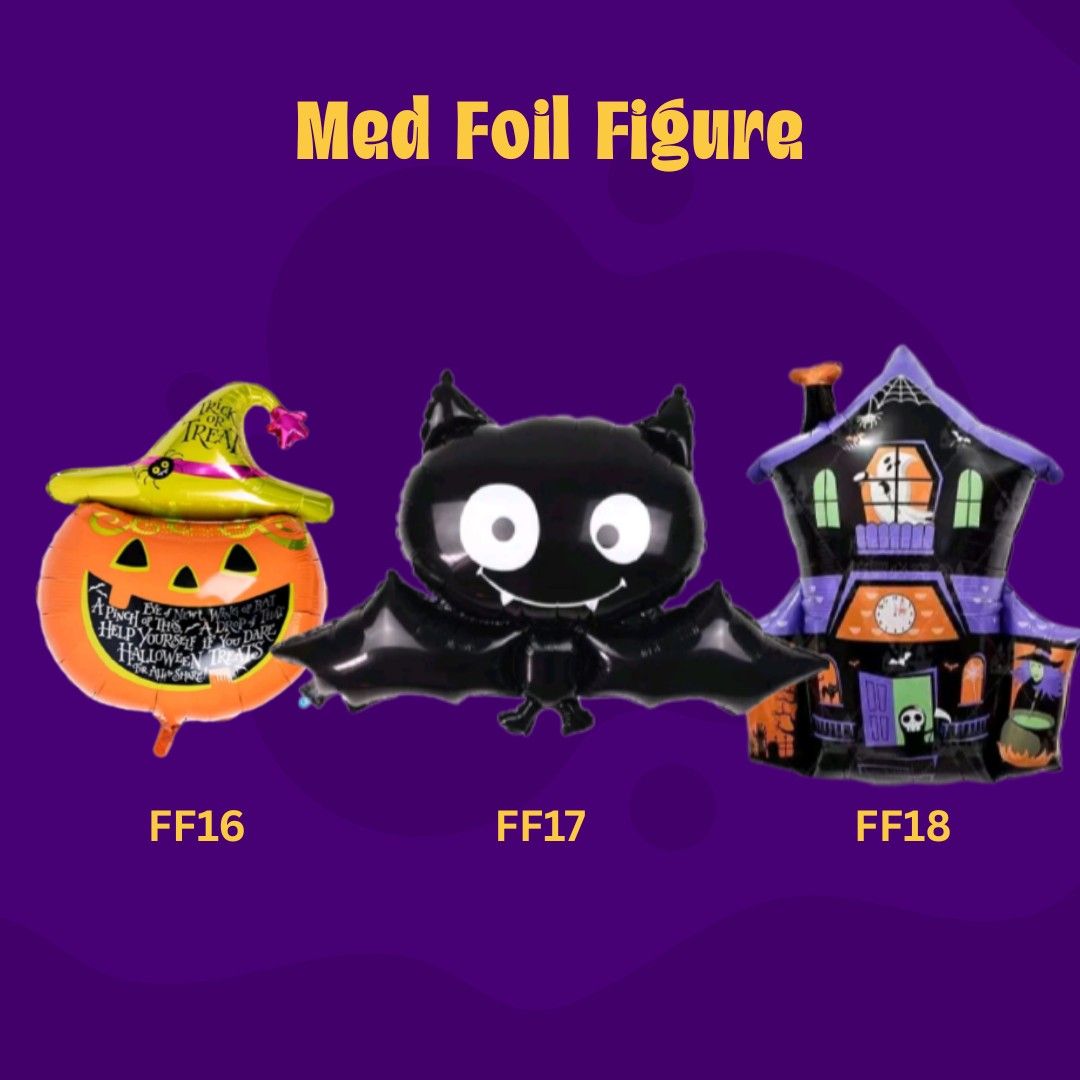 Halloween Med Foil Figure (Category: Looking For) located in Manila. Submitted by msathenaa (Listing ID 1468285839, Image 1). Description: HALLOWEEN DECOR AVAILABLE!!! 🎃Halloween Banners 🎃Halloween Banderitas 🎃Halloween Foil Set 🎃Witch hat 🎃Glowing Wand Sticks 🎃Pumpkin Basket 🎃Glowing Pumpkin Headband 🎃Foil Curtain 🎃Balloons 🎃Spiderweb Spiders Bats Shop now! PM for inquiries.