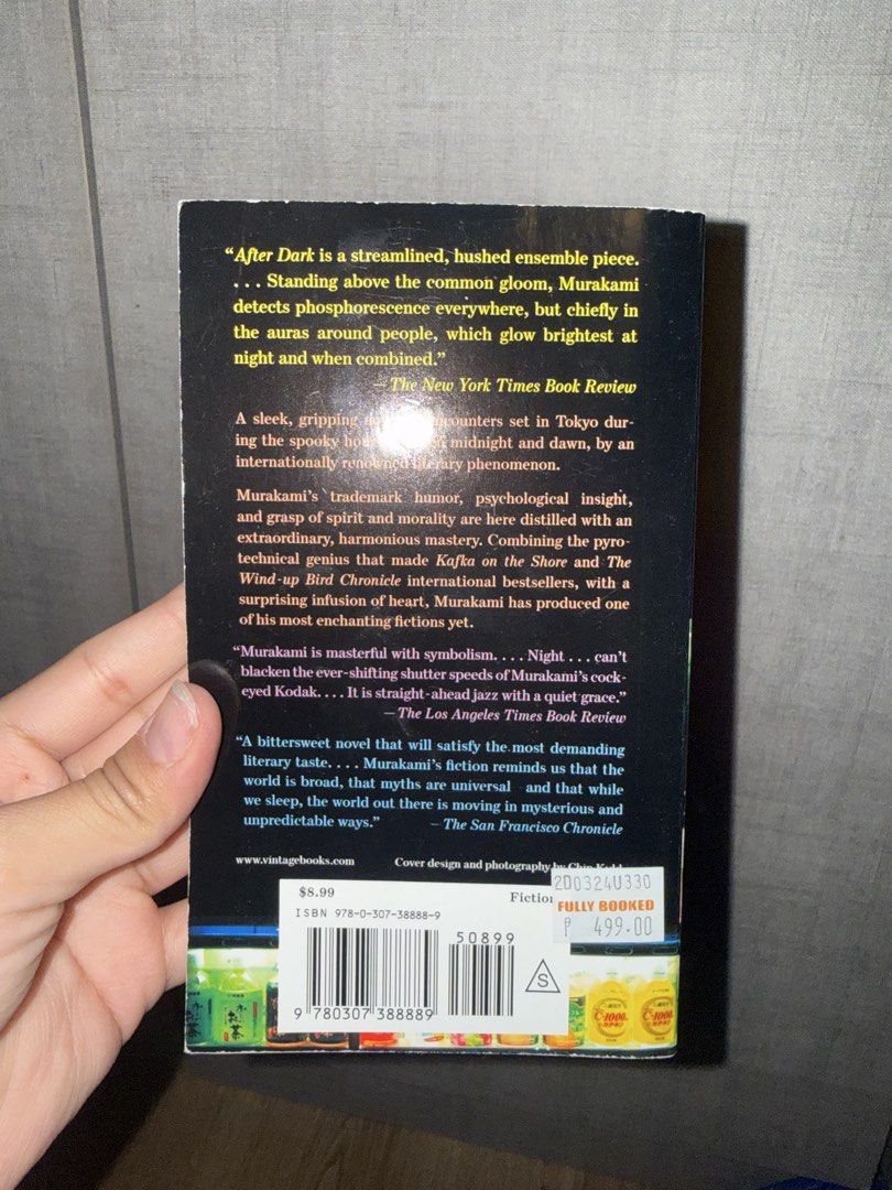HARUKI MURAKAMI BOOK COLLECTION – SOLD SEPARATELY (Category: Storybooks) located in Las Pinas. Submitted by coolthreadz (Listing ID 1468404175, Image 2). Description: 📚 HARUKI MURAKAMI BOOK COLLECTION – SOLD SEPARATELY 🏷️ Author: Haruki Murakami 📖 Genre: Japanese Literature / Fiction / Magical Realism 🌍 Language: English 📚 Format: Paperback ✨ Condition: Good / Preloved 📖 1. AFTER DARK - PHP 500 * International bestselling novel by Haruki Mu