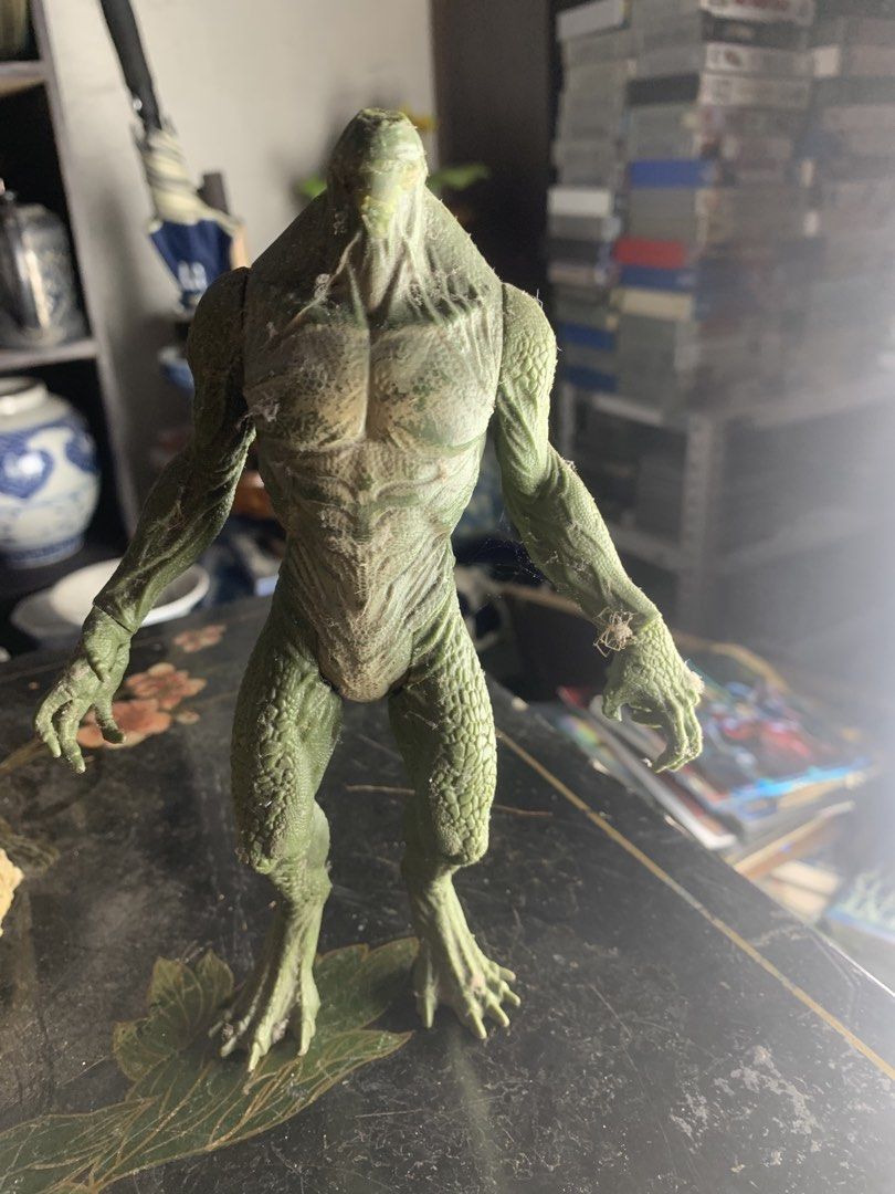Hasbro Marvel Legends Lizard BAF Green Monster Action Figure (Category: Figurines & Statues) located in Quezon City. Submitted by sojisup (Listing ID 1468379711, Image 1). Description: - Brand: Hasbro - Item: Action figure body only (missing head) - Features: Detailed green scaly skin texture all over - Authenticity: Stamped Hasbro SA, Made in China on the foot - Condition: Pre-loved with minor dust accumulation from storage - Perfect for customi