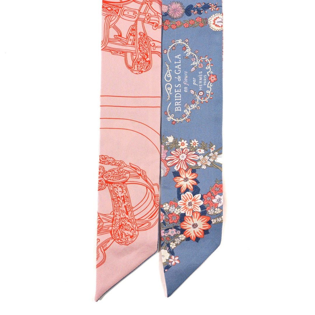 Hermes Brides de Gala en Fleurs Twilly Silk Scarf (Category: Scarves) located in Quezon City. Submitted by kellypochette (Listing ID 1468372471, Image 2). Description: 100% Authentic Beautiful Hermès Brides de Gala en Fleurs Twilly featuring the iconic equestrian motif with delicate floral details. A timeless and versatile accessory that adds a little Hermès charm to any outfit or handbag. ITEM DETAILS * Brand: Hermès * Design: Brides de Gala en 