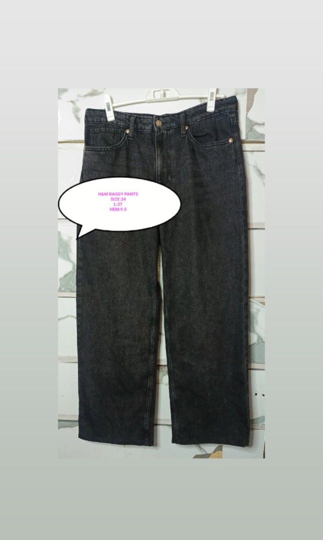 H&M BAGGY PANTS MEN 34 (Category: Jeans) located in Quezon City. Submitted by ahyaladyblue (Listing ID 1467717567, Image 1). Description: .