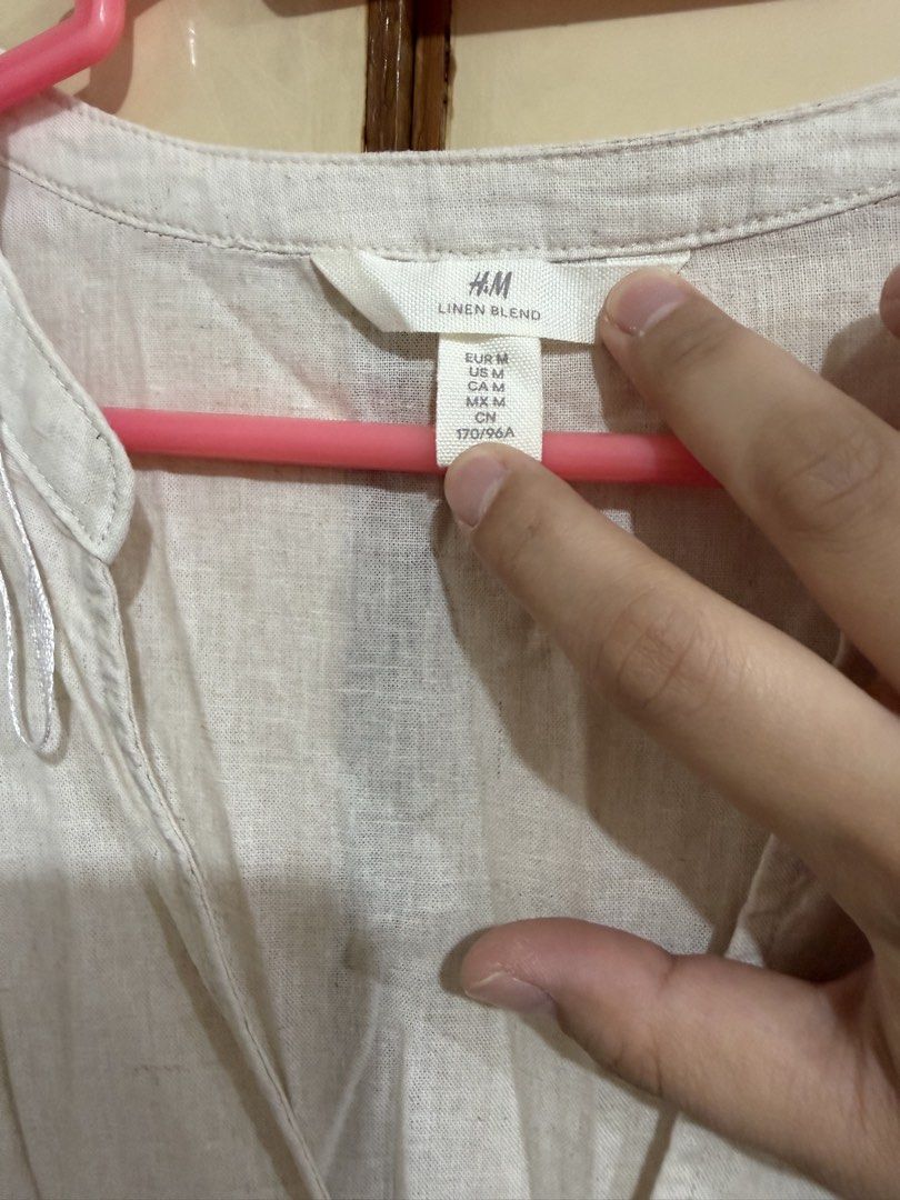 H&M Linen Blend Dress (Category: Dresses) located in Manila. Submitted by preloved_new_forsale (Listing ID 1468353829, Image 3). Description: .