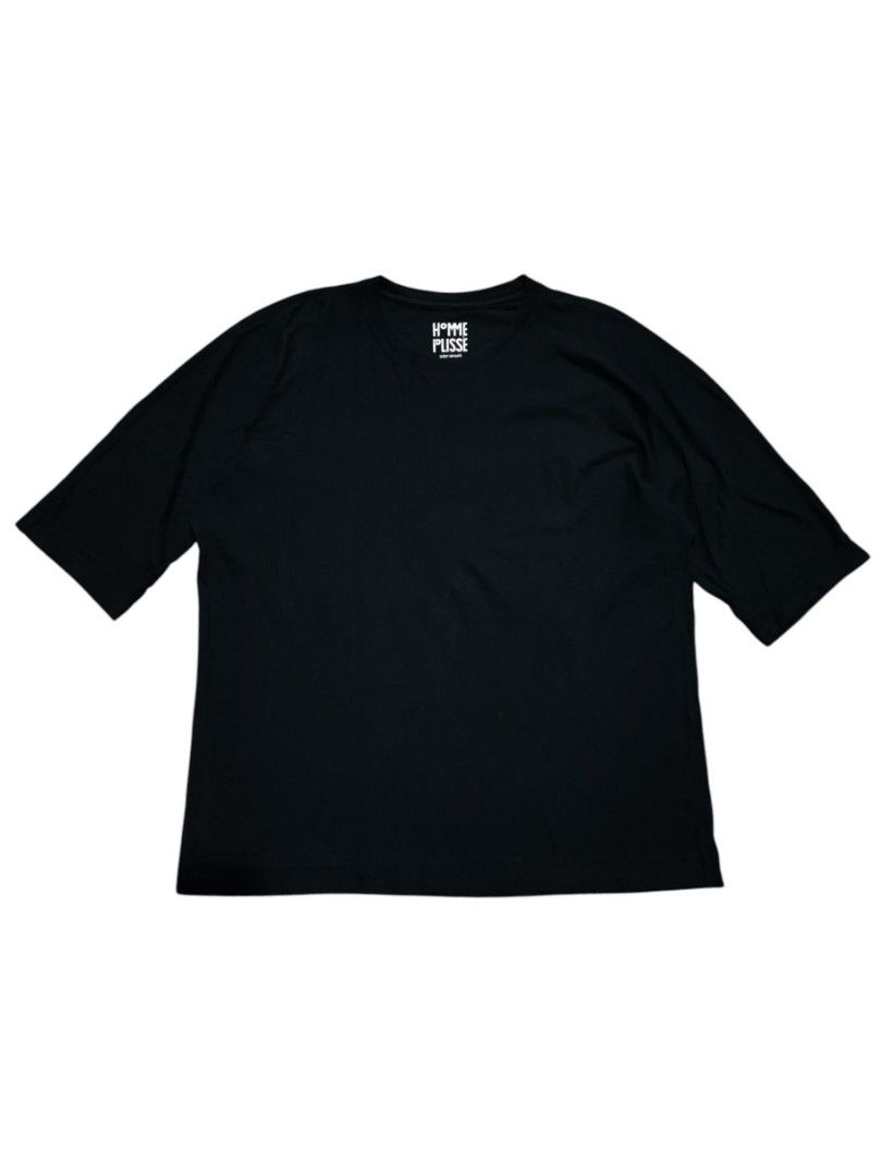 HOMME PLISSE ISSEY MIYAKE RELEASE TEE (Category: Tshirts & Polo Shirts ) located in Iloilo. Submitted by gooddimes (Listing ID 1468422548, Image 1). Description: Homme Plisse Issey Miyake Release Tee Authentic Plain Black color Size on tag: 2 Dimes: 23x28L Issue/s: No major flaws other than natural sign of usage Color rate: 9.5/10 Excellent condition ₱1,899 Reminders: - All items are thrifted, please manage your expectations - Color may vary due 