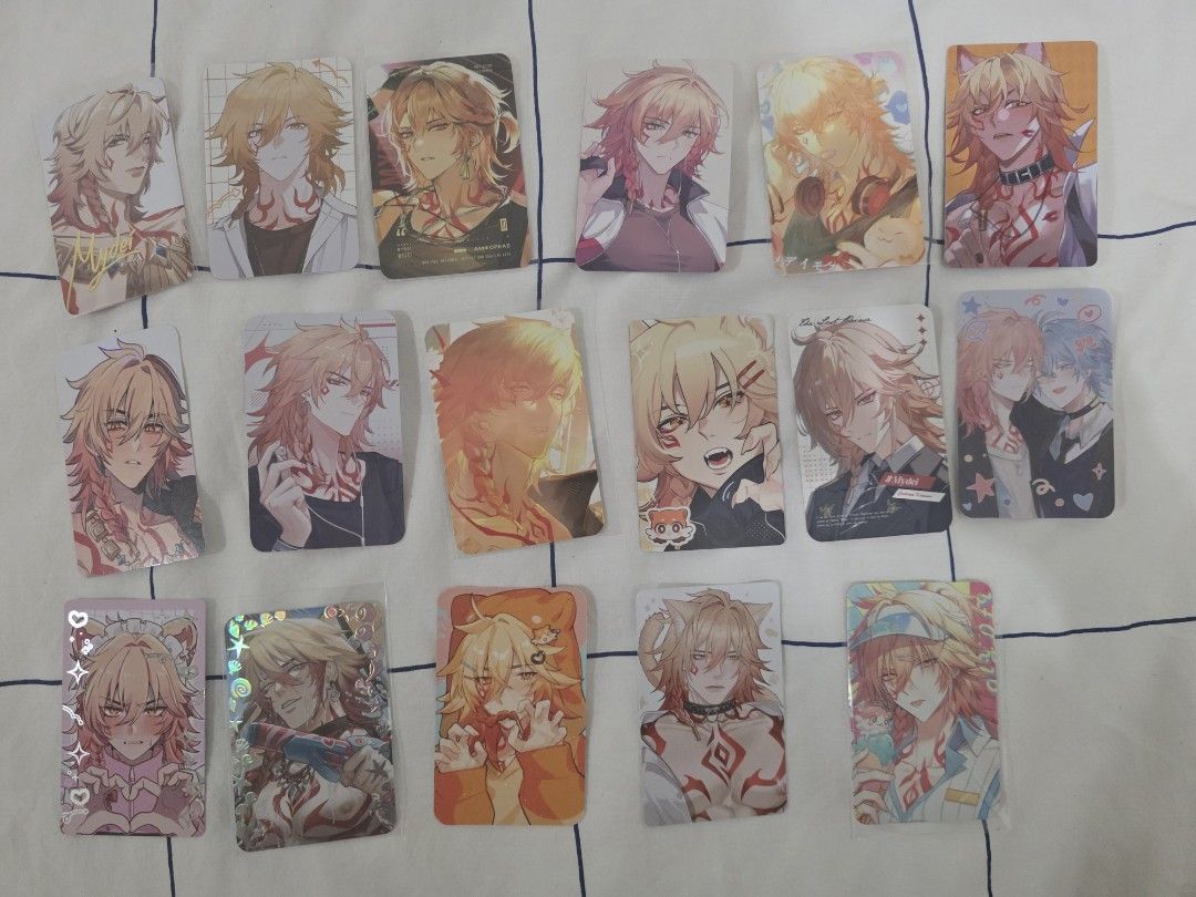 Honkai star rail hsr mydei photocards (Category: Character Goods) located in Muntinlupa City. Submitted by topperware (Listing ID 1468476367, Image 1). Description: 50 php each.