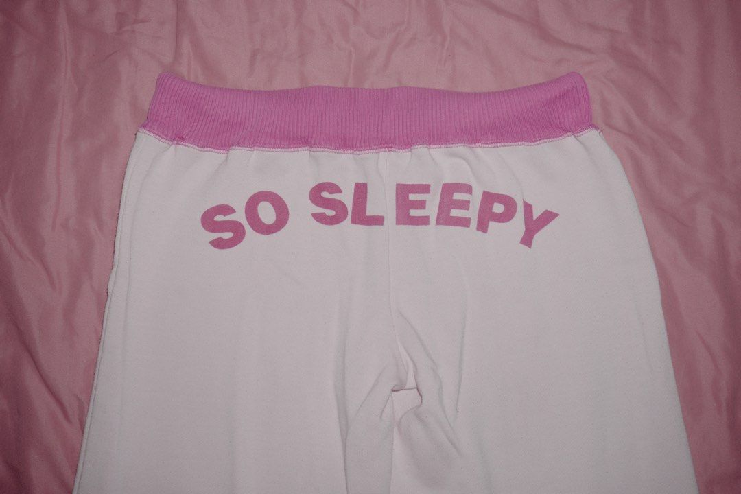 hot pink y2k sweatpants (Category: Other Bottoms) located in Batangas. Submitted by miuparfait (Listing ID 1468411872, Image 1). Description: PINK “SO SLEEPY” TROUSERS ₱350 SIZE: EXTRA SMALL WAIST: 14” (FLATLAY) LENGTH: 33.5” (FLATLAY) ISSUES: NO LACE & GARTER NEEDS TO BE RE-ADJUSTED BATANGAS GOTYME & JNT.