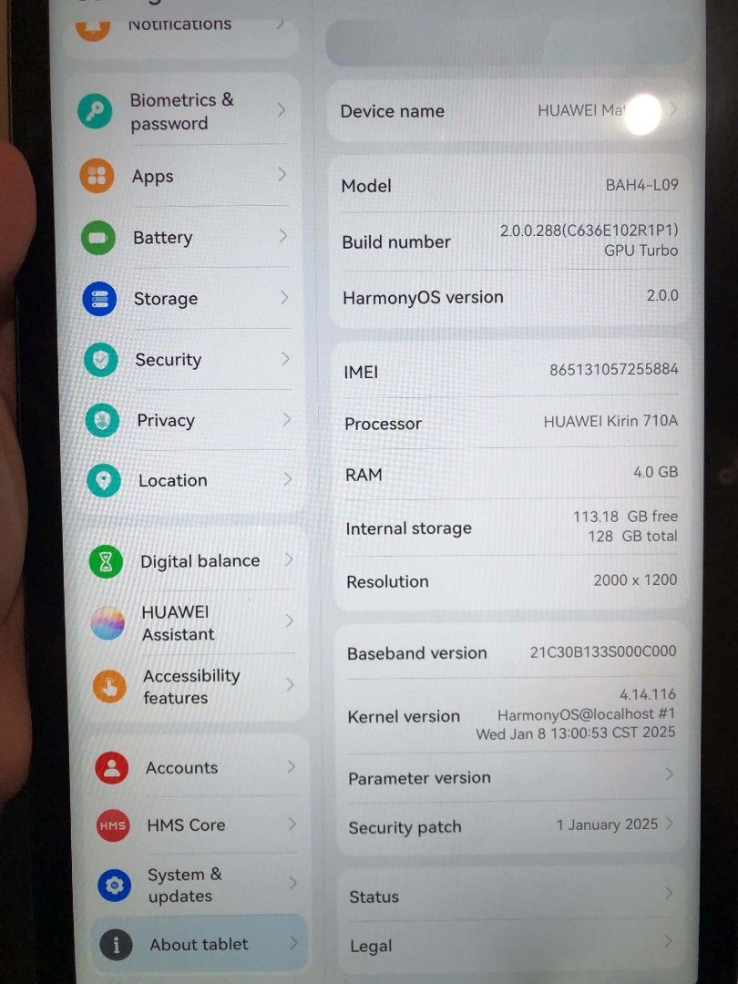 HUAWEI MATEPAD 10.4 (Category: Android) located in Manila. Submitted by lyxteremut80591 (Listing ID 1468434428, Image 3). Description: RFS: May new tab na Inclusions: Pen - universal pen and no palm rejection Keyboard magnetic case (bluetooth) - medj gamit na kaya may mga damage and scratches na but still workin Case - recently bought - No box and charger na po sya and type c po yung port - unli check and reset although kaka reset ko lang naman -
