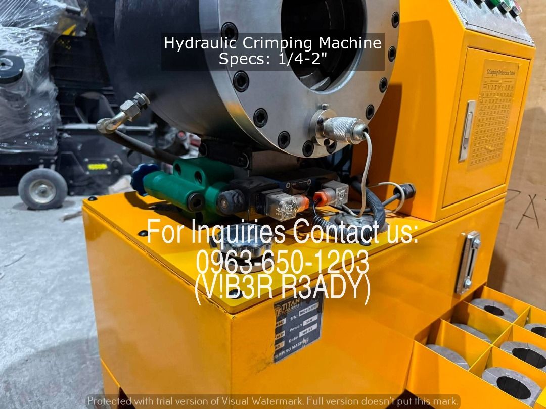 Hydraulic Crimping Machine Specs: 1/4-2" (Category: Other Home Furniture) located in Manila. Submitted by ramoseliza33488 (Listing ID 1468361727, Image 2). Description: .