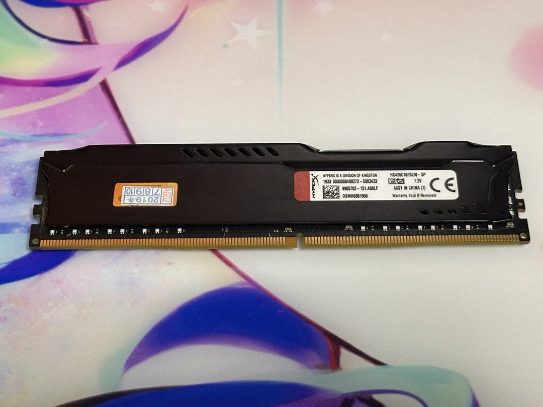 HyperX 8GB DDR4 2666MHZ (Category: Computer Parts) located in Manila. Submitted by gabrielle20194 (Listing ID 1468421645, Image 2). Description: Malate Manila Area.