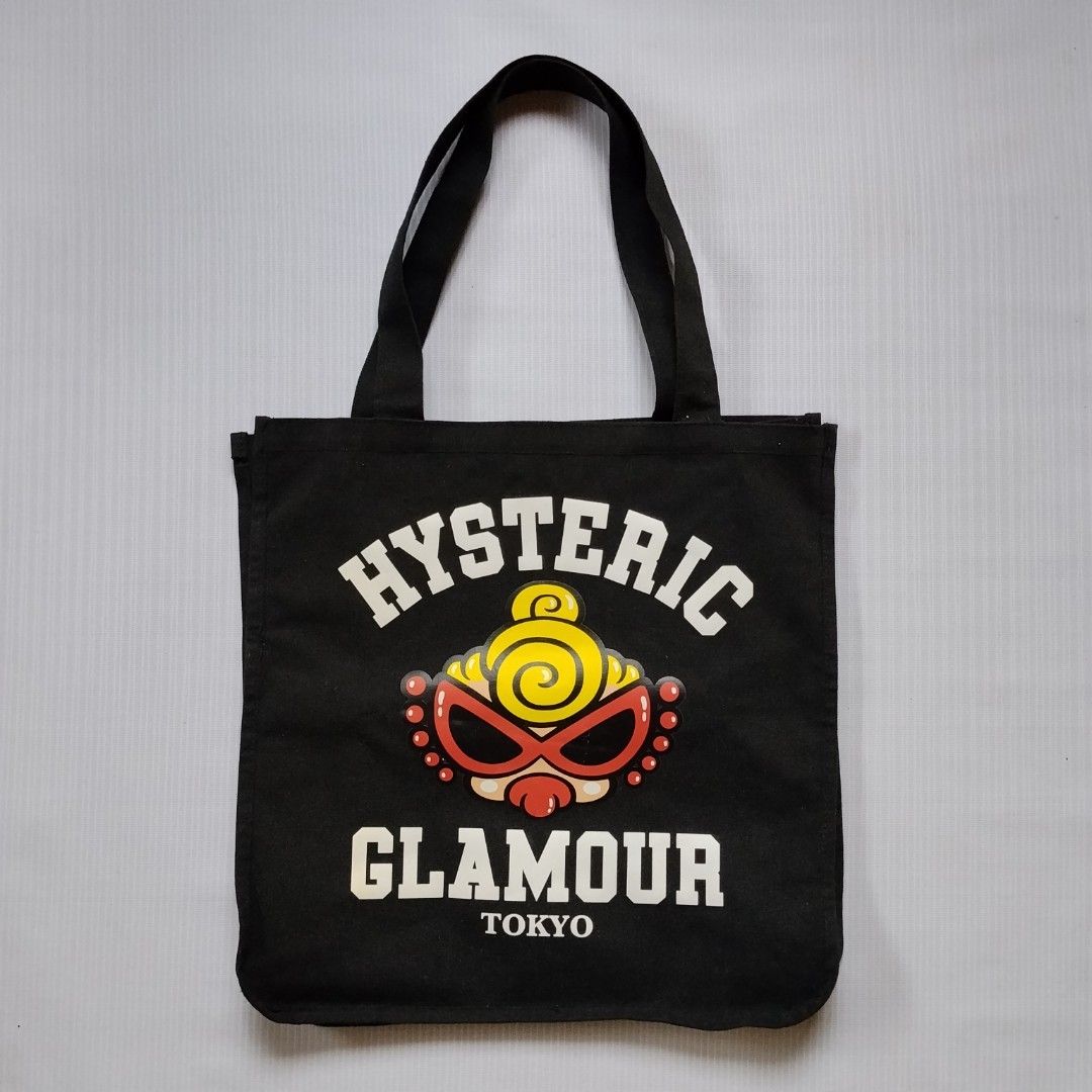 HYSTERIC GLAMOUR (TOTEBAG) (Category: Tote Bags) located in La Carlota. Submitted by heavydigs_thriftshop (Listing ID 1468324355, Image 1). Description: HYSTERIC GLAMOUR (TOTEBAG) RATE EXCELLENT CONDITION SIZE LARGE PRICE 999 ADD SHIPPING FEE DM TO PURCHASE.