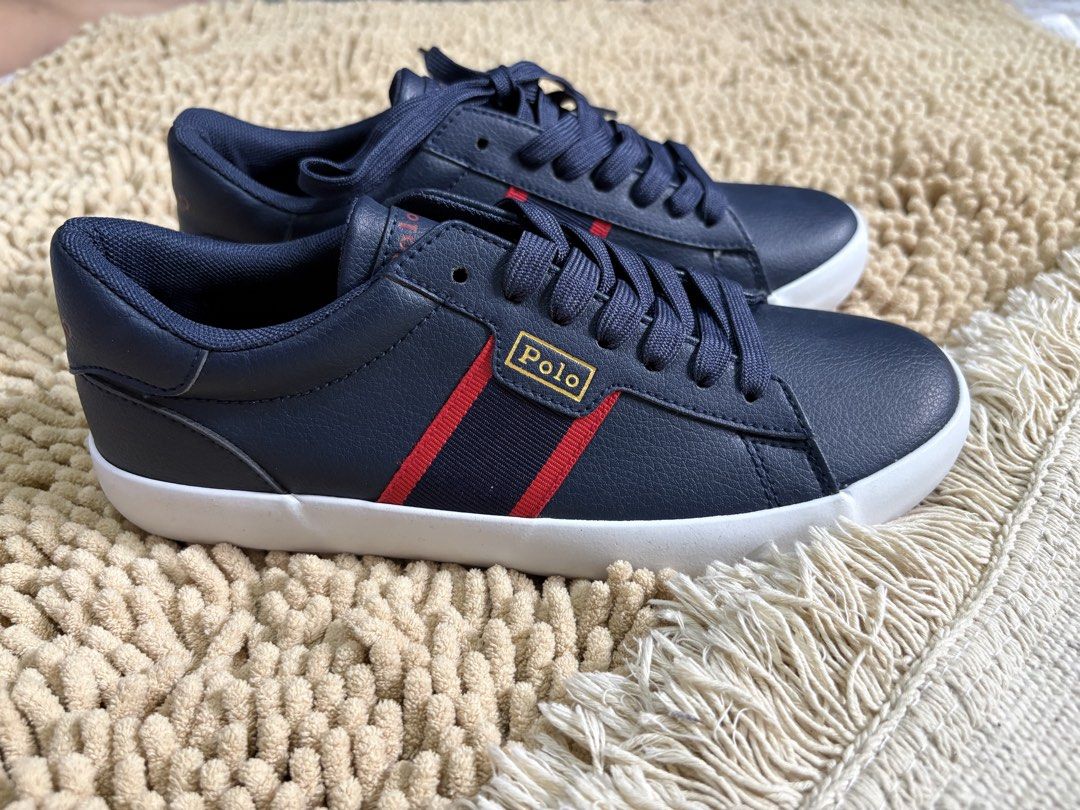 Imported POLO Ralph Lauren Sneakers Leather (Category: Babies & Kids Fashion) located in Quezon City. Submitted by heartshop.ph (Listing ID 1468284342, Image 2). Description: Best fit Teens Euro 37 Can also fit an adult slim feet size 5.5 or 6.