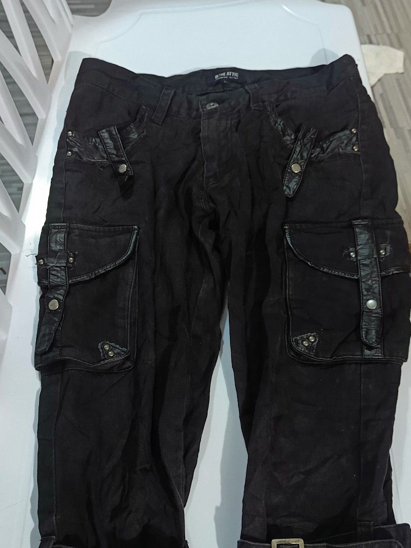 goa in the attic ifsixwasnine (Category: Jeans) located in Cebu City. Submitted by iamnegotiable (Listing ID 1468409549, Image 3). Description: In the attic From Japan Style: Japanese streetwear, punk, grunge, and early-2000s fashion. It is now generally encountered through vintage and archive clothing sellers; the label is described as defunct by vintage fashion sources. Dimes Waistline 30-31 inch Length 40 inch Hem 8 inch I'm looking for good o