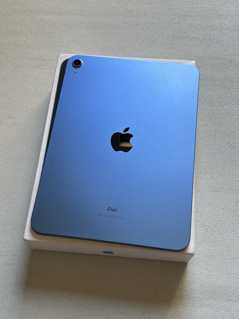 iPad 10th Gen 256GB Blue (Category: Laptops & Notebooks) located in Quezon City. Submitted by apple__avenue (Listing ID 1468295848, Image 2). Description: Selling like-new iPad 10th Gen, 11-inch, 256GB, Blue. With Box, Manuals, Case, Cord, Power Adapter. Meetups: Manila, Qc, SM North, Fairview, Cubao, Marikina and nearbys Shipping via LBC COD/COP & Lalamove/Grab.