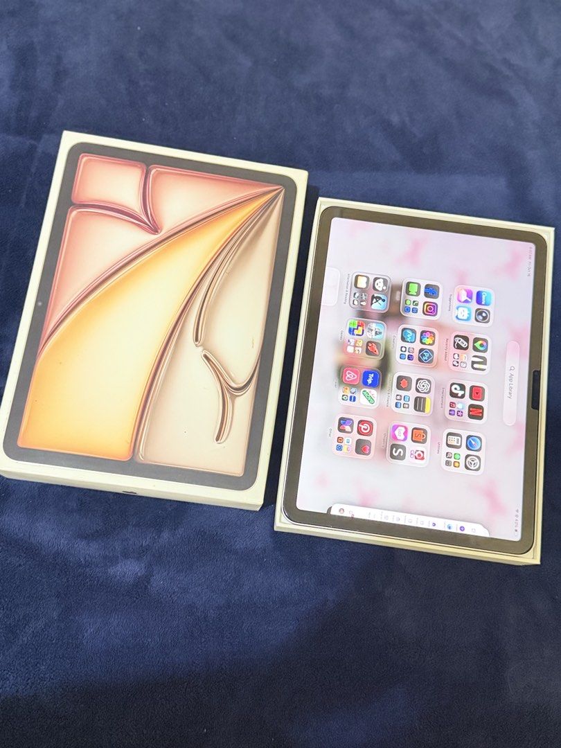 Ipad air 7 M3 512gb (Category: iPad) located in Tagaytay City. Submitted by yeti_it (Listing ID 1468462769, Image 3). Description: Model: iPad Air 7 (M3 chip) Storage Capacity: 512GB Color: Starlight Condition: Pristine, like new with original box Perfect for multitasking, gaming, and creative work No history of repair and replacement No issue Battery Health: 91% Inclusions: Box Adaptor Tempered worth 1800 Ipad Meetup Location: Tagaytay-Silang.