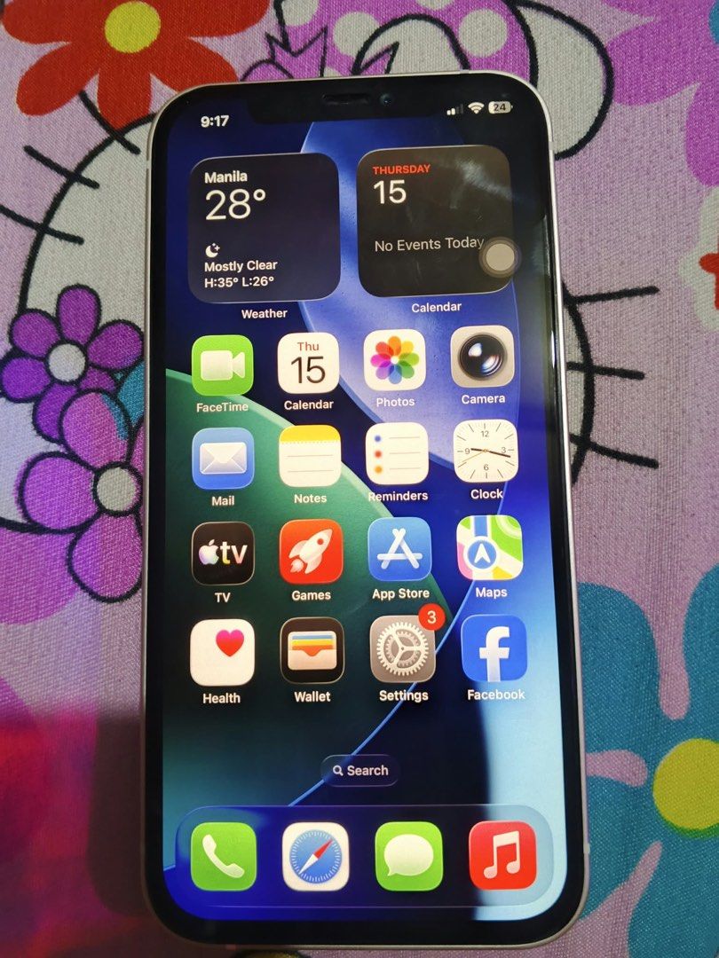 Iphone 12 128gb. FU🍎 (Category: iPhone 12 Series) located in Manila. Submitted by aldriana_jane (Listing ID 1468298298, Image 2). Description: Iphone12 128gb. FU🍎 -anysim will do unli reset/update. trutone working face id not working❎ 100% bh; stillgoods normalpeak🔋 both camera super linaw📸 super smooth itouch , no ghost touch unli check sa personal magsawa ka. issue: may amoiled sa screen pero di apektado sa performance black display mo lang