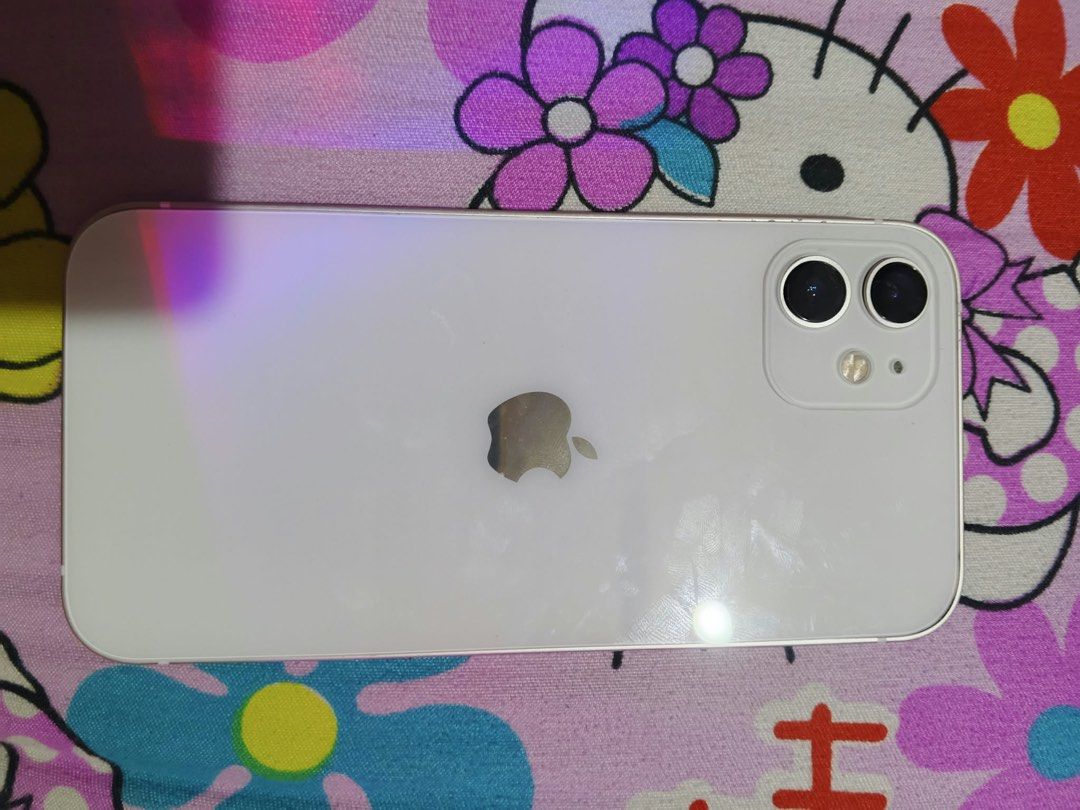Iphone 12 128gb. FU🍎 (Category: iPhone 12 Series) located in Manila. Submitted by aldriana_jane (Listing ID 1468298298, Image 1). Description: Iphone12 128gb. FU🍎 -anysim will do unli reset/update. trutone working face id not working❎ 100% bh; stillgoods normalpeak🔋 both camera super linaw📸 super smooth itouch , no ghost touch unli check sa personal magsawa ka. issue: may amoiled sa screen pero di apektado sa performance black display mo lang