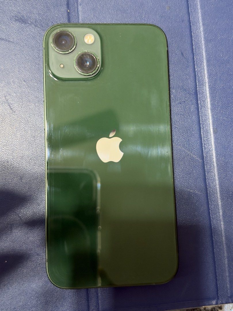 Iphone 13 Alpine Green - 128gb (Category: iPhone 13 Series) located in Manila. Submitted by bxcc15 (Listing ID 1468425095, Image 1). Description: Iphone 13 - 128gb Color: Alpine Green Issues: No vibrate & Battery Replaced (100% health).