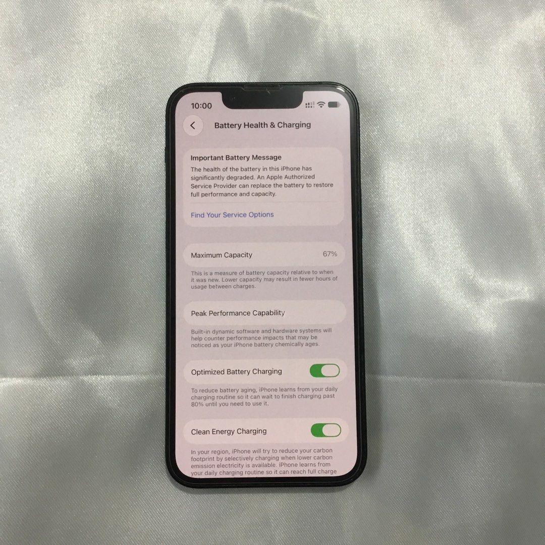 iPhone 13 Mini 128GB Midnight (Category: iPhone 13 Series) located in Antipolo. Submitted by lacekeepsakes (Listing ID 1468304402, Image 3). Description: 🌷 model: iphone 13 mini 🌷 storage: 128GB 🌷 color: midnight 🌷 battery health: 67% (a battery replacement may be worth considering depending on your usage and expectations) 🌷 sim status: unlocked (no sim restrictions) 🌷 condition: very good overall, with a small damaged area around the sim-e