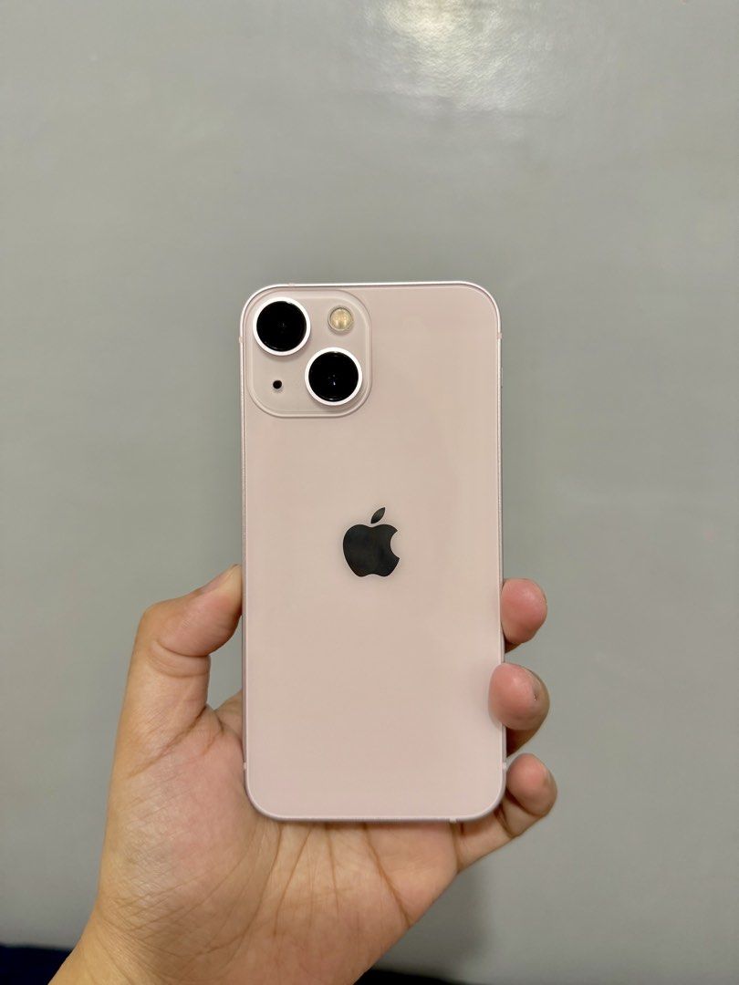 iPhone 13 mini 128gb (Pink) (Category: iPhone 13 Series) located in Taguig. Submitted by chellyx (Listing ID 1468446131, Image 3). Description: For Sale only iPhone 13 Mini 128gb Color: Pink Japan variant Battery health 90% Factory unlocked (any sim) Makinis! Front, back and sides. No scratches. No paint chip. With camera lens protector (film) No issue Unit and clear case only Meetup: 📍Ayala Triangle, Makati 📍Arca South Taguig *Honest Disclosur