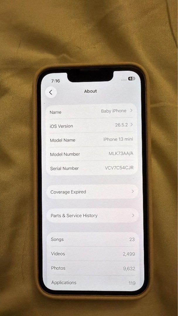 Iphone 13 Mini (Category: iPhone 13 Series) located in Lucena. Submitted by annsexclusive_wardrobe (Listing ID 1468454551, Image 3). Description: Bought in Qatar late 2021 or early 2022 Not damaged internally, no services done, no history of repair, updates only With minor dents and scratches from usage but nothing major to replace any parts of the original - Model: Apple iPhone 13 Mini - Color: Pink - Storage Capacity: 256GB - Condition: Well-ma