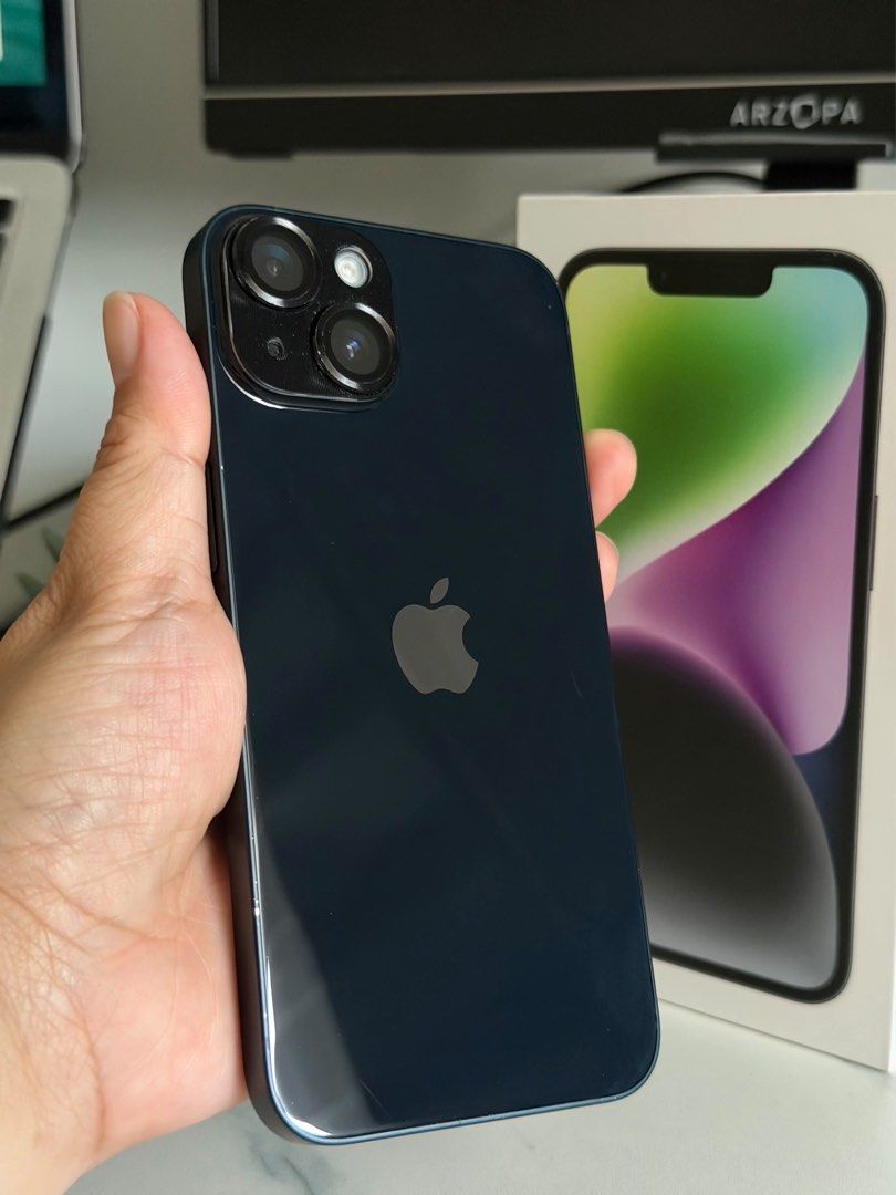 Iphone 14 (Category: iPhone 14 Series) located in Quezon City. Submitted by thriftedtreasures.ph (Listing ID 1468328864, Image 3). Description: Replaced battery sa powermac north.