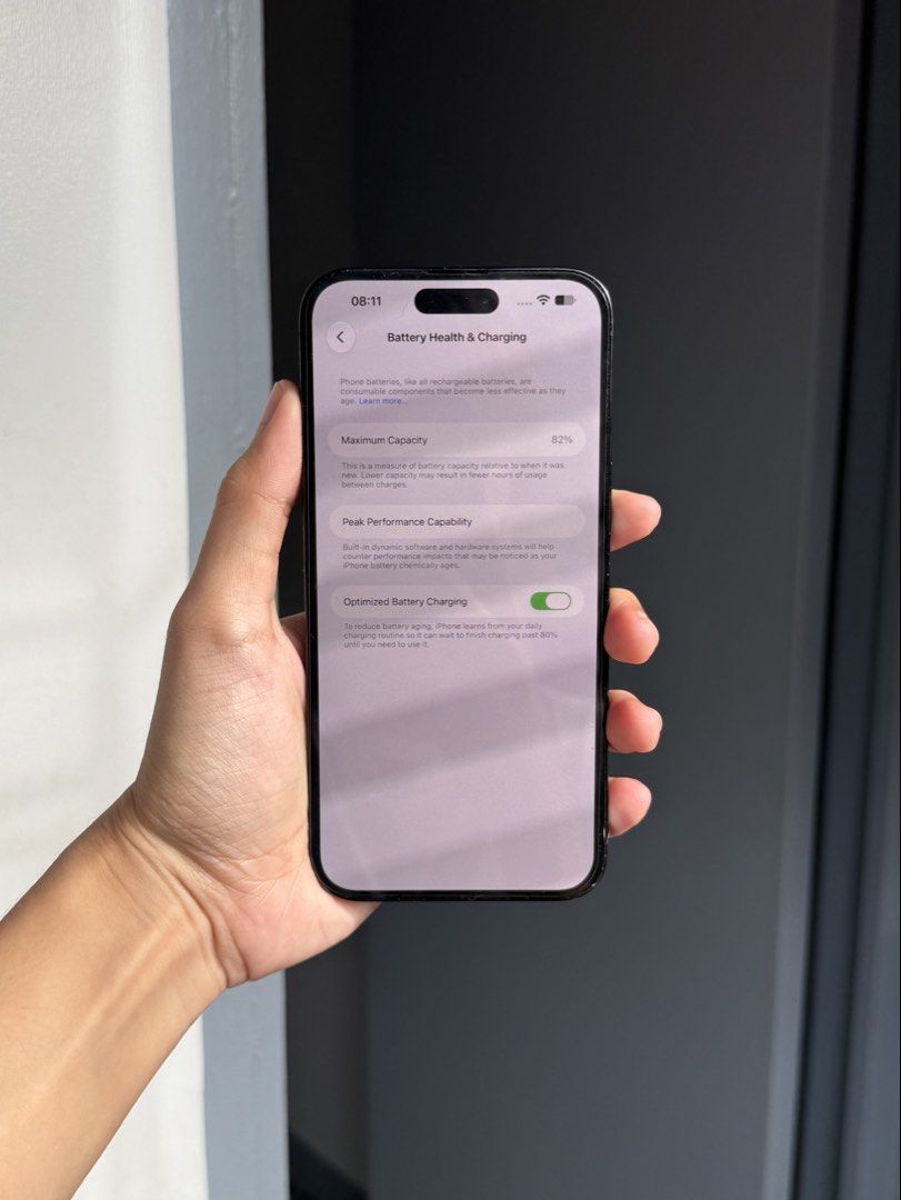 Iphone 14 Pro Max 256gb (Space Black) (Category: iPhone 14 Series) located in Malabon City. Submitted by mangwelsss (Listing ID 1468285562, Image 2). Description: iPhone 14 Pro Max Space Black 256gb 82% Battery Health Factory Unlocked NTC Local Variant IOS 27 No issue No history of repair Only few paint chips on sides, not a big deal Phone's running in excellent condition Comes with original Box (same imei) Cord Cases Unli check and unli reset up