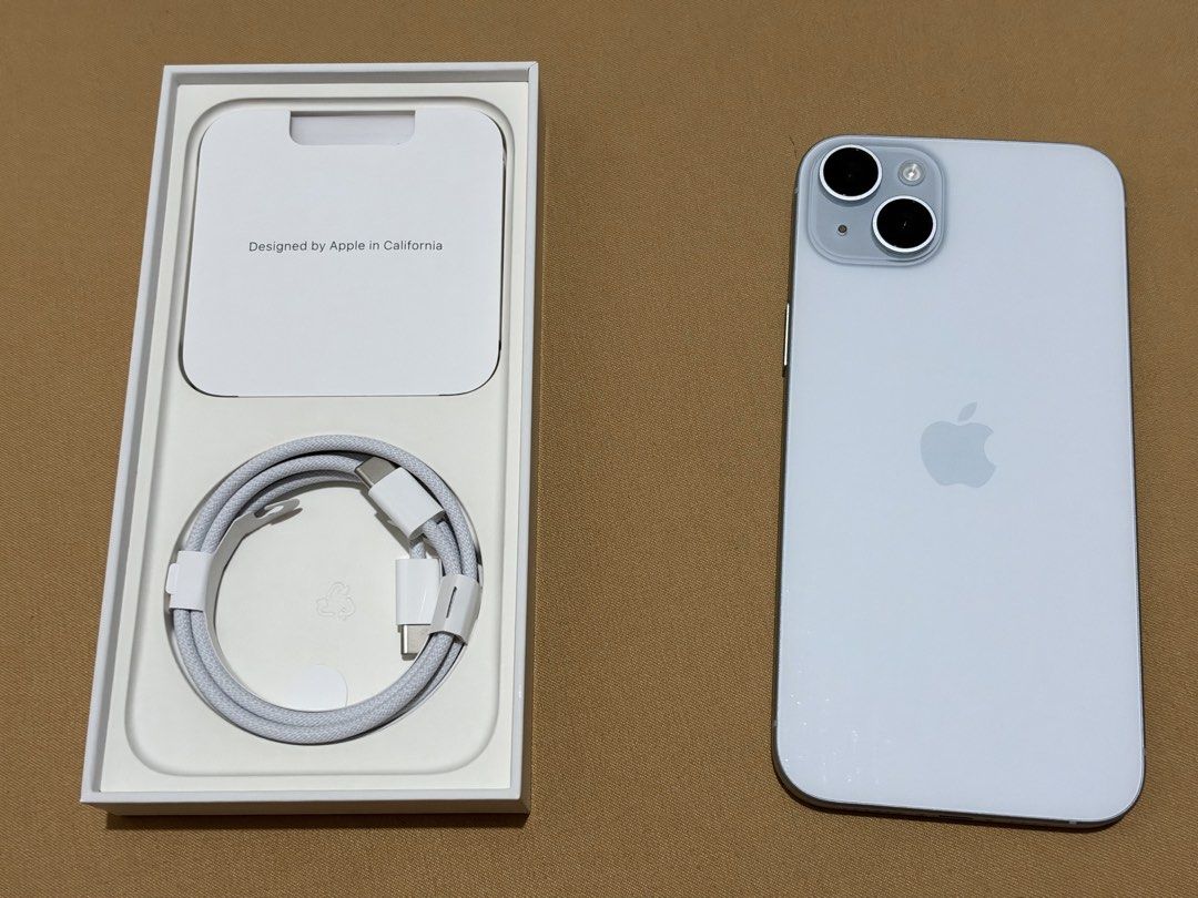 Iphone 15 Plus (128gb) (Category: iPhone 15 Series) located in Makati City. Submitted by nik0535 (Listing ID 1468419869, Image 3). Description: Iphone 15 Plus (Blue) Openline 128gb With Original Cord (unused) 85% battery health With free cases Rfs: Upgrade PRICE 30,000 MODE OF PAYMENT: Gcash/Maribank: Bank transfer Meet up around BGC or pick up on my location .
