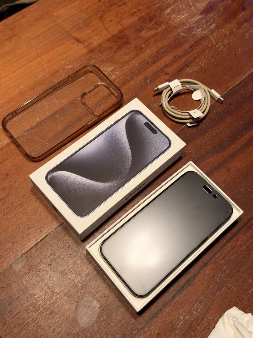 Iphone 15 pro - 256GB (Category: iPhone 15 Series) located in Manila. Submitted by markromualdo18 (Listing ID 1468363584, Image 2). Description: iphone 15 pro - 256GB No issue! Never been repaired Openline Got from Singapore 🇸🇬 Original Box Original Used Cable 87% BH DM me Cavite area or WTC (tom. only).