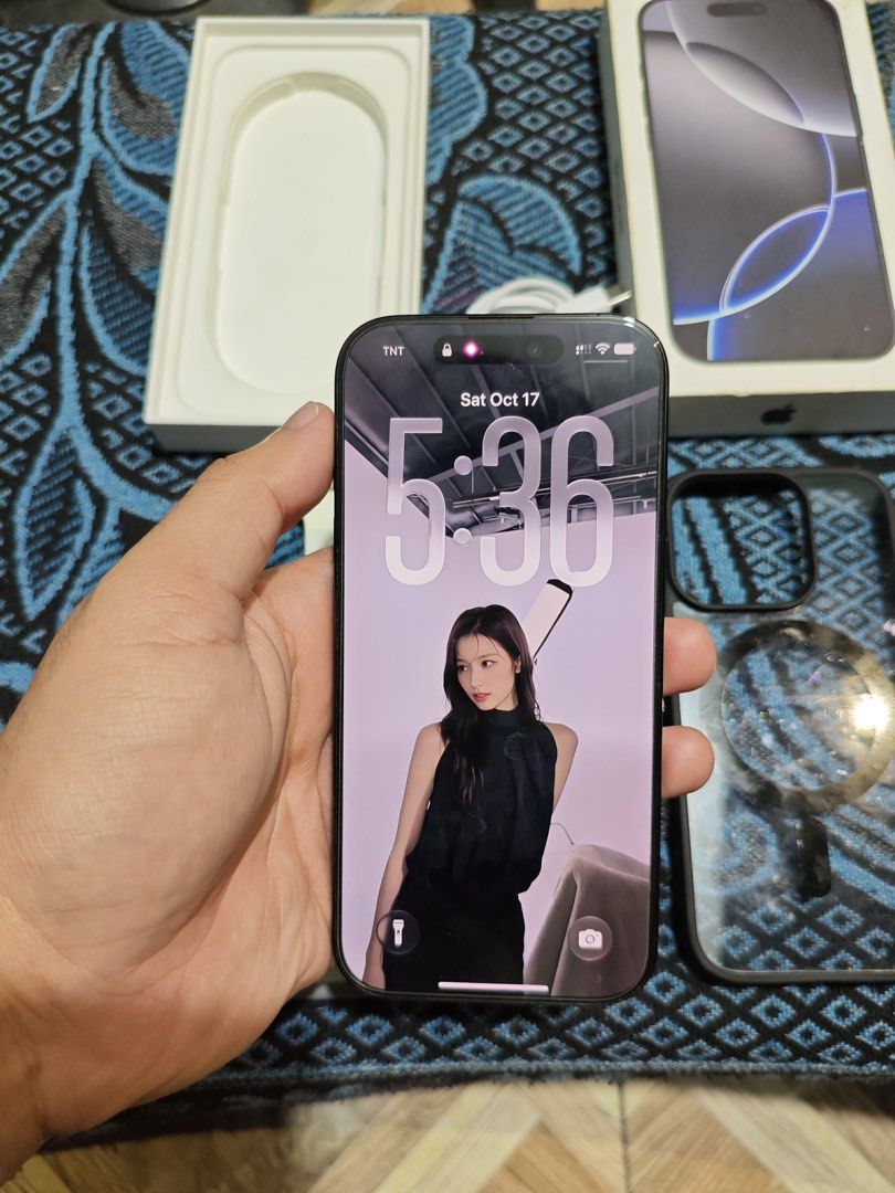 iPhone 16 Pro (Category: iPhone 16 Series) located in Santa Rosa. Submitted by ahuyi (Listing ID 1468498407, Image 2). Description: SWAP SA MAY ADD, 38K VALUE IPHONE 16 PRO 128GB 88% BH (800+ CC) LOCAL VARIANT, OPENLINE FACE ID & TRUE TONE MAY MINIMAL PAINT CHIPS / KALAWANG SCREW SANTA ROSA.