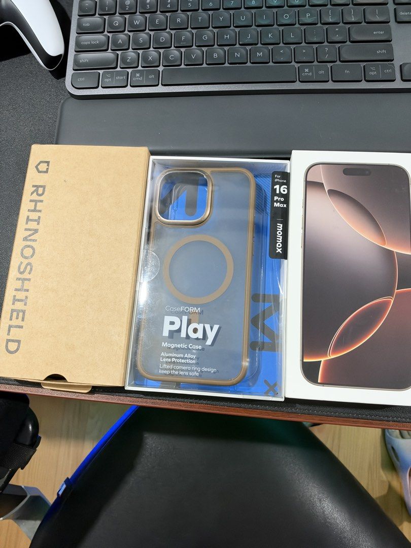 iPhone 16 Pro Max 256GB (Desert Titanium) (Category: iPhone 16 Series) located in Las Pinas. Submitted by mjhmanaman (Listing ID 1468424336, Image 1). Description: FOR SALE: iPhone 16 pro max 256GB (Desert Titanium) Globe locked (to be unlocked on the 20th) Battery health: 89% Cycle Count: 637 256GB Never opened nor refurbished With complete accessories: - 1 USB-C to Lightning Cable (never used) - Documentation Free Magsafe cases Rhinosheild Moma