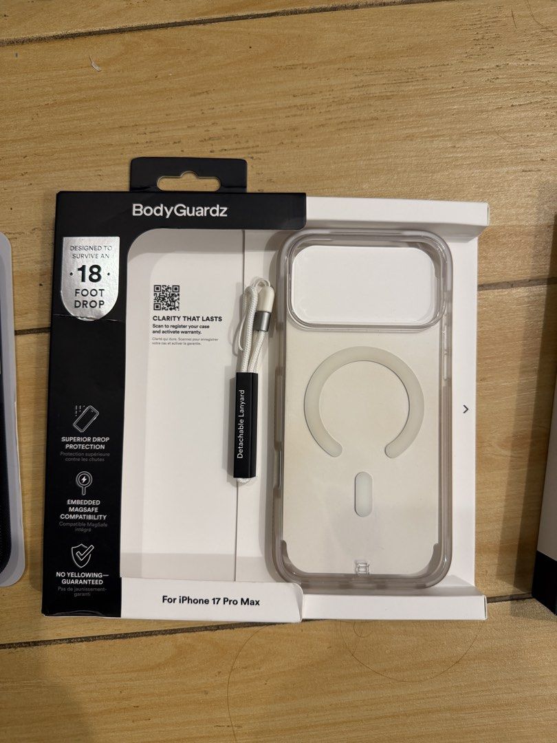 iPhone 17/18 PRO MAX CASES (Category: Cases & Sleeves) located in Del Monte. Submitted by joshalvarez (Listing ID 1468423281, Image 3). Description: Selling brand new cases for iPhone 17/18 Pro Max. ALL BELOW SRP Beats Rugged - 2500 Bodyguardz Ace Pro - 1500 Dbrand Ghost Case 2.0 - 3500 Uniq Combat Clear - 1800 UAG Plyo - 1500.