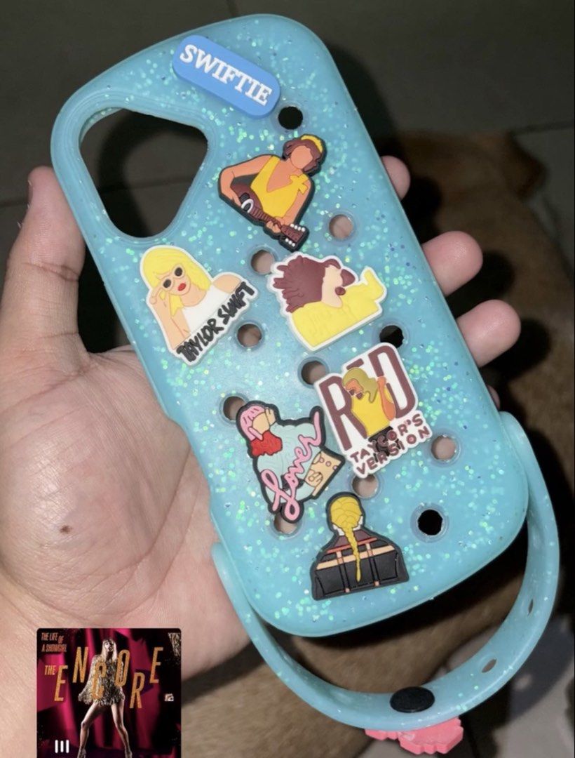 Iphone 17 case (Category: Cases & Covers) located in Manila. Submitted by kenneth083117 (Listing ID 1468307879, Image 1). Description: iphone 17 case crocs style with Taylor Swift Jibbitz Manila Pandacan.
