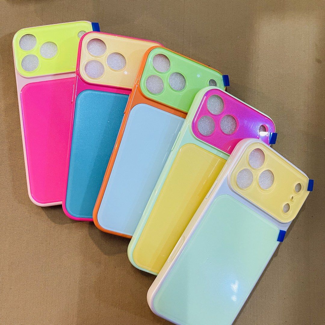 Iphone 17 Pro Max / 18 Pro Max Case (Category: Cases & Sleeves) located in Mandaluyong City. Submitted by co.case (Listing ID 1468433966, Image 2). Description: ₱180 each Silicone ₱200 each Colorful Glass.