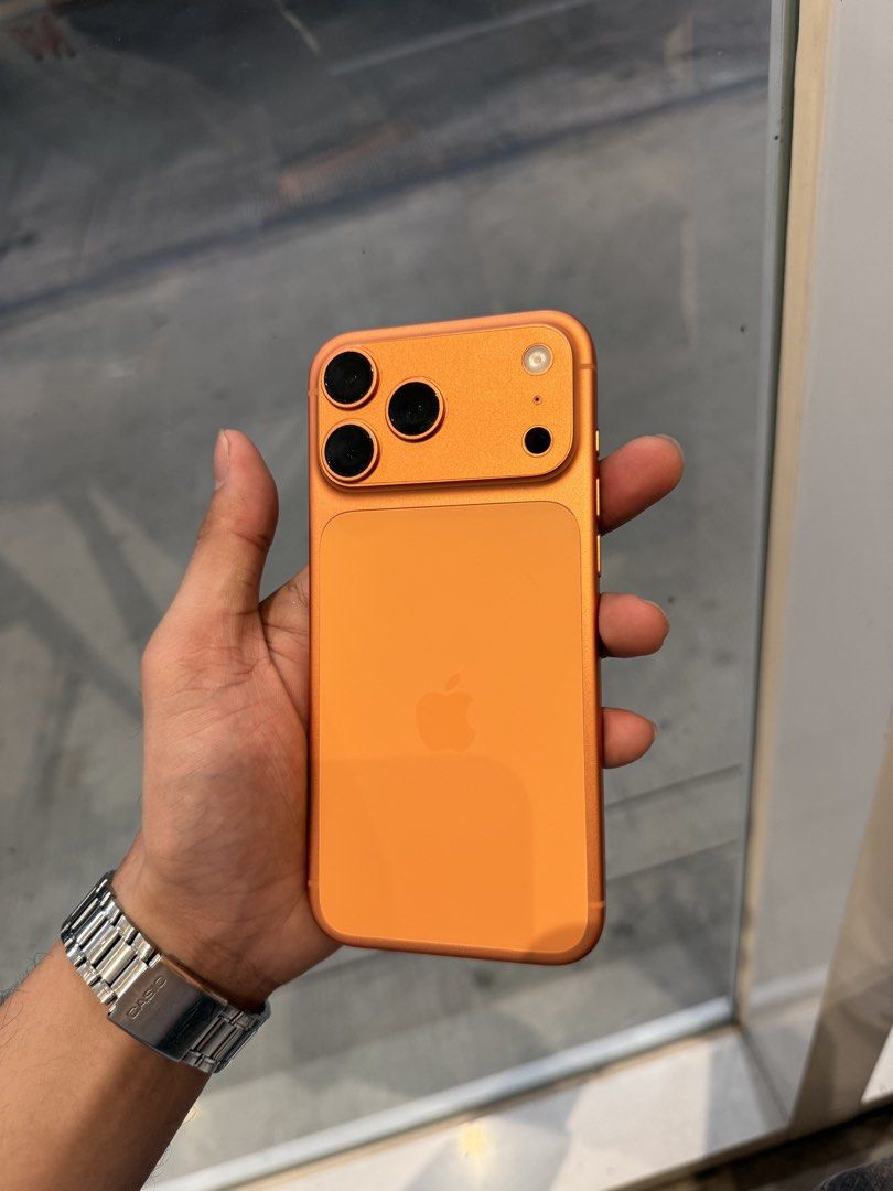 iPhone 17 Pro Max Cosmic Orange (Category: Cases & Sleeves) located in Paranaque City. Submitted by ffeeeej (Listing ID 1468472553, Image 2). Description: Sale or Swap sa Lower Unit iPhone 17 Pro Max 256gb No issues NTC Approved | Openline 89bh Complete with box and receipt With warranty Swapping price is higher than actual price 62,500.