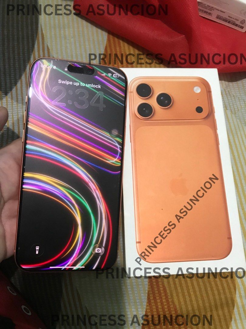Iphone 17 promax (Category: iPhone 17 Series) located in Cavite. Submitted by prjsarisaristore (Listing ID 1468357308, Image 1). Description: -For sale iphone 17 promax 9months old No issue Good as new With box Rfs upgrade Pm ! Loc bacoor cavite.