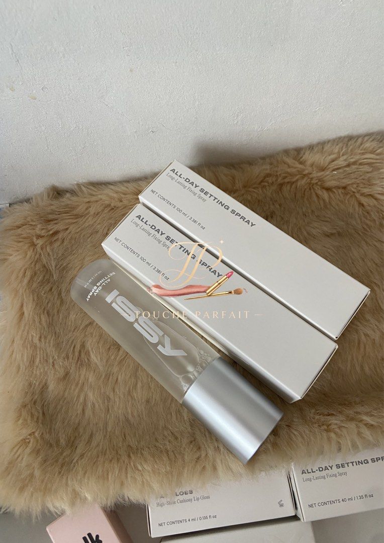 Issy All-Day Setting Spray 100ml FULL SIZE (Category: Fragrance & Deodorants) located in Manila. Submitted by louraine_gab (Listing ID 1468464083, Image 1). Description: - Product: Issy All-Day Setting Spray - Size: 100ml - Condition: Brand new, sealed, and untouched loc:taguig loc.