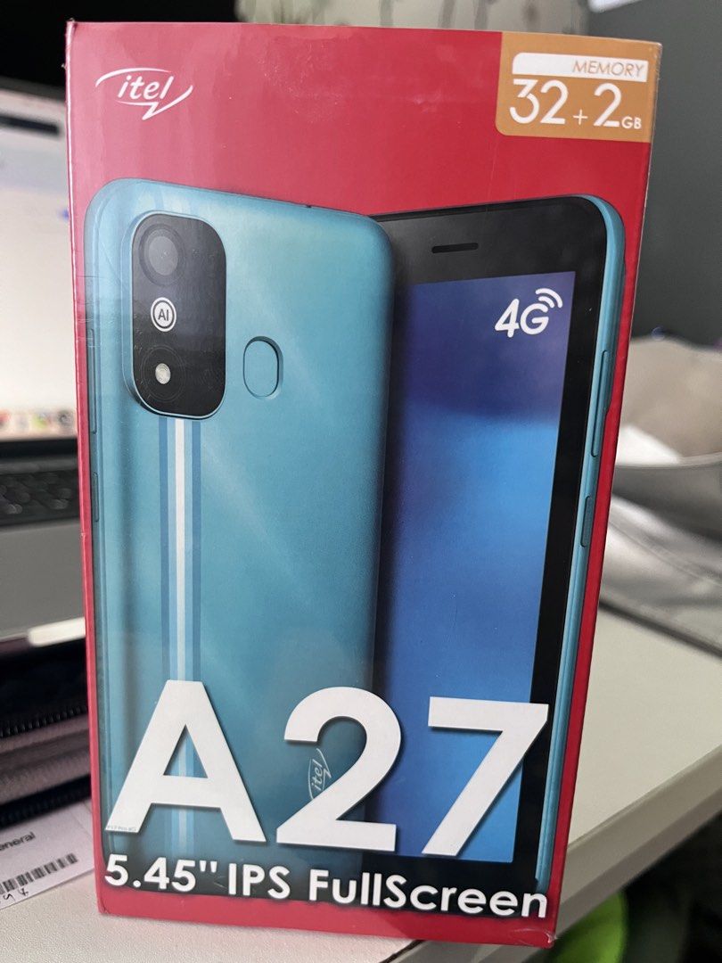 Itel A27 phone (Category: Other Mobile & Gadget Accessories) located in Manila. Submitted by shiellapreloved (Listing ID 1468313253, Image 1). Description: Sealed and never opened. Rfs - I don’t need a new phone. Napanalunan lang sa raffle. Selling below market price. Price still negotiable. .
