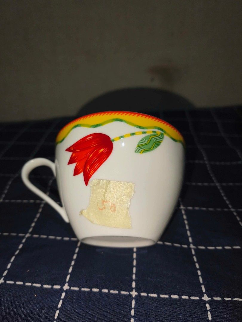 JAPAN SURPLUS KITCHENWARES (Category: Coffee & Tea Tableware) located in Manila. Submitted by msyhue11_ (Listing ID 1468491439, Image 2). Description: - Authentic Disney Dumbo ceramic teacup - Features adorable Timothy Mouse graphic and circus flag rim pattern - Decorated with sweet character quotes - Classic shape with a comfortable handle and pedestal base - Ideal for collectors or everyday use.