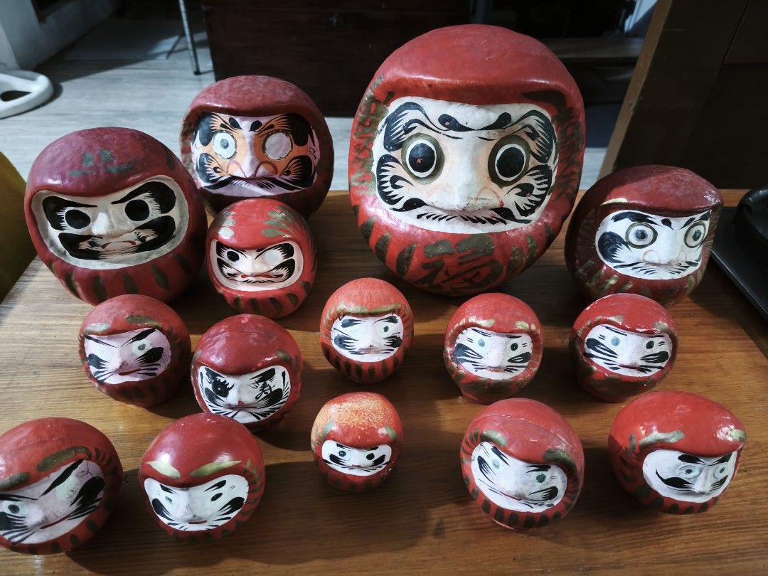 Japanese Daruma (Category: Figurines & Statues) located in Paranaque City. Submitted by surplus_shopmanila (Listing ID 1468369713, Image 2). Description: 15 pieces Japanese Daruma different sizes Hard to find big size 1000 lahatan na..