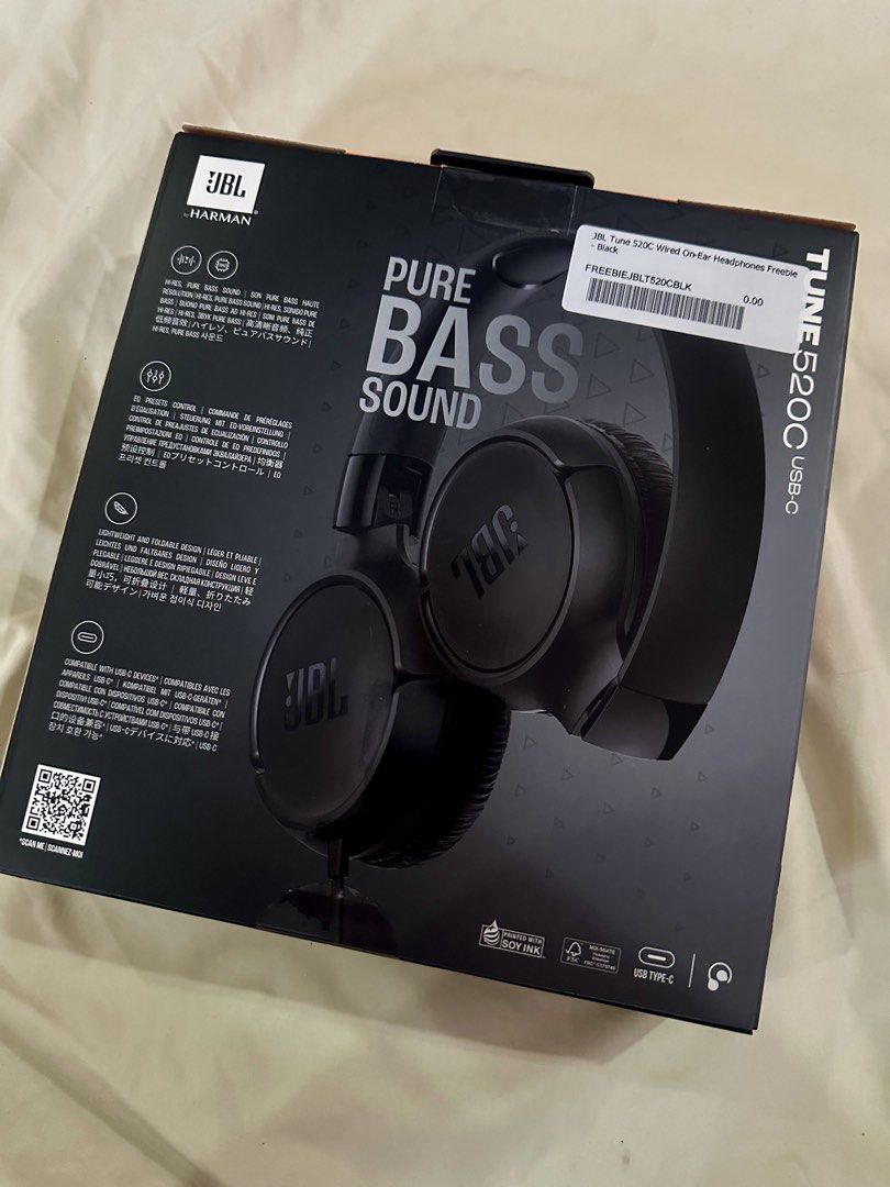 JBL tune 520c headphones (Category: Headphones & Headsets) located in Quezon City. Submitted by nineties.rack (Listing ID 1468499498, Image 2). Description: Brand new; never opened Got this as a freebie from Power Mac .